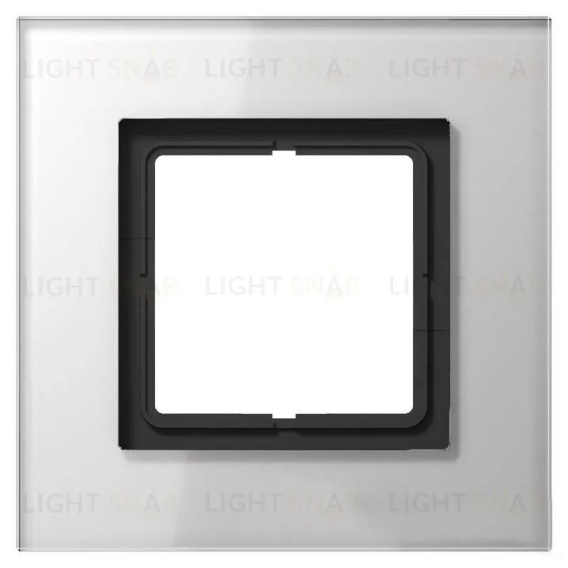 Рамка одинарная Jung LS Plus стекло белое LSP981GLWW LSP981GLWW