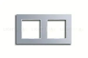 Рамка двойная Jung A Creation алюминий ac582al ac582al