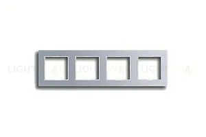 Рамка четверная Jung A Creation алюминий ac584al ac584al