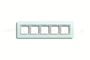 Рамка пятерная Jung LS Plus матовое стекло LSP985GLAS LSP985GLAS