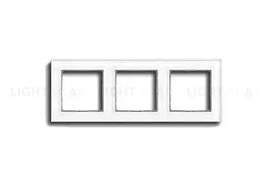 Рамка тройная Jung A Creation белое стекло AC583GLWW AC583GLWW