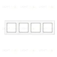 Рамка четверная Jung A Creation белое стекло AC584GLWW AC584GLWW