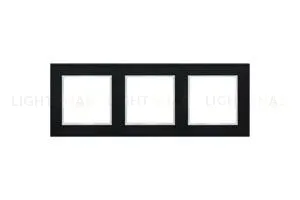 Рамка тройная Jung A Creation черный глянцевый AC583SW AC583SW