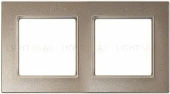 Рамка двойная Jung A Creation стекло шампань AC582GLCH AC582GLCH