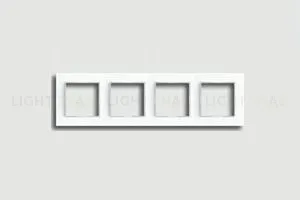 Рамка четверная Jung A Creation белый глянцевый ac584ww ac584ww