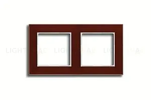 Рамка двойная Jung A Creation стекло красное глянцевое ac582glrt ac582glrt