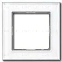 Рамка одинарная Jung A Creation белое стекло AC581GLWW AC581GLWW