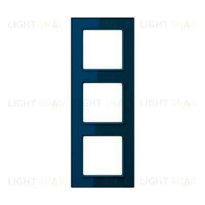 Рамка тройная Jung A creation, глубокий синий стекло AC583GLNB AC583GLNB