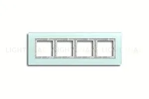 Рамка четверная Jung LS Plus матовое стекло LSP984GLAS LSP984GLAS