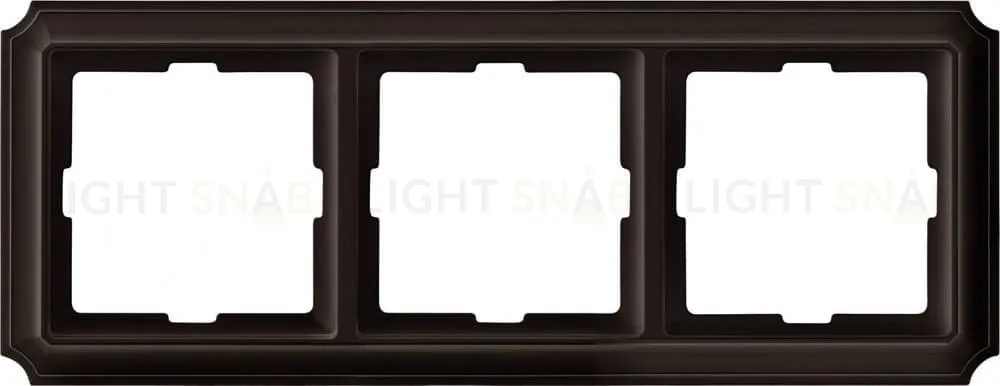 Рамка тройная Merten Antique, коричневая MTN4030-4715 MTN4030-4715