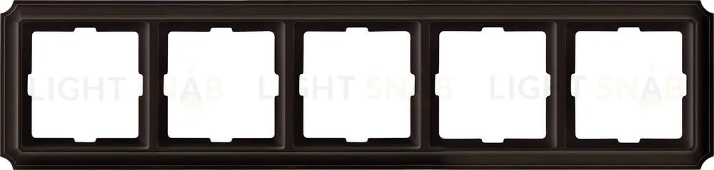Рамка пятерная Merten Antique, коричневая MTN4050-4715 MTN4050-4715