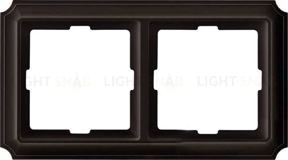 Рамка двойная Merten Antique, коричневая MTN4020-4715 MTN4020-4715