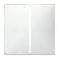 Выключатель двухклавишный проходной Merten (вкл/выкл с 2-х мест) 10А/250В MTN3126-0000+MTN412519 MTN3126-0000 + MTN412519