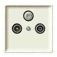 Телевизионная TV-SAT-FM розетка оконечная Merten MTN466097+MTN294144 MTN466097 + MTN294144