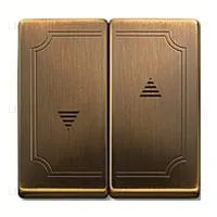 Выключатель управления жалюзи кнопочный Merten, 10А/250В MTN3755-0000+MTN411543 MTN3755-0000 + MTN411543