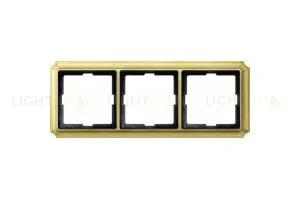 Рамка тройная Merten Antique блестящая латунь MTN483321 MTN483321