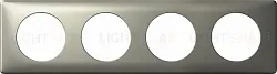 Рамка четырехместная Legrand Celiane титан 68904 68904