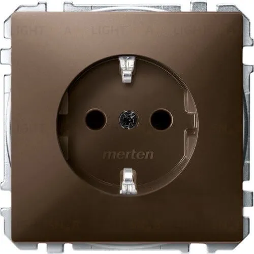 Розетка с заземлением с защитой от детей Merten 16А/250В MTN2300-4015 MTN2300-4015