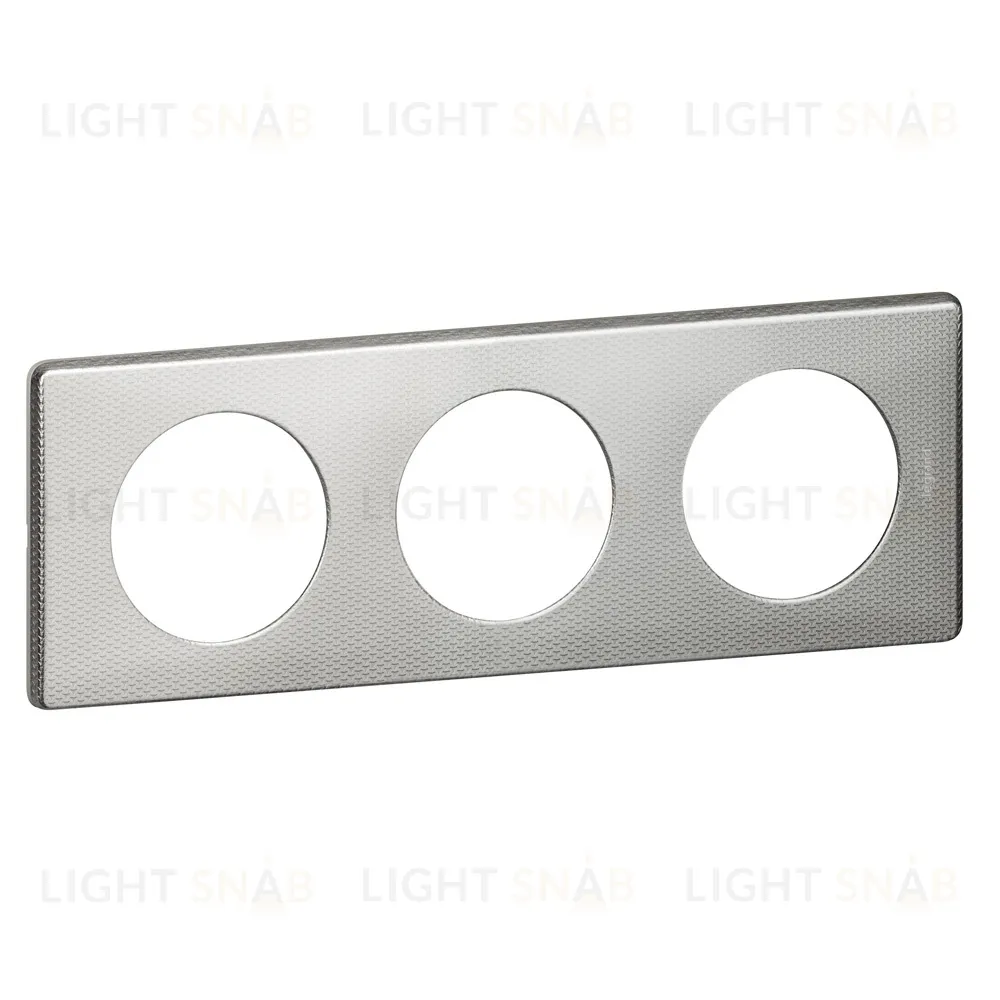 Рамка трехместная Legrand Celiane сильвер пунктум 68723 68723