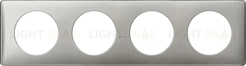 Рамка четырехместная Legrand Celiane сильвер пунктум 68724 68724