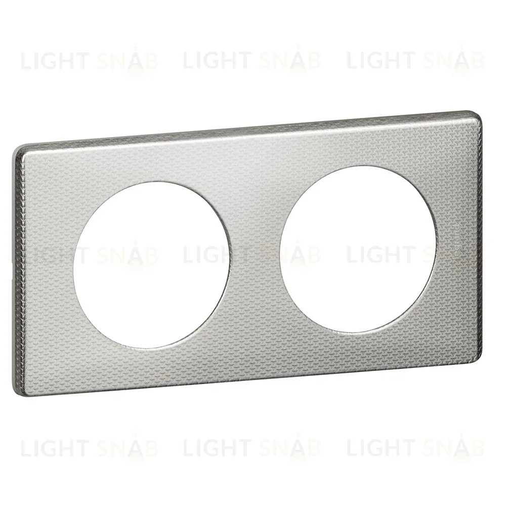 Рамка двухместная Legrand Celiane сильвер пунктум 68722 68722