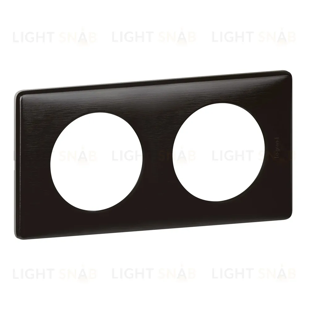 Рамка двухместная Legrand Celiane карбон 68982 68982