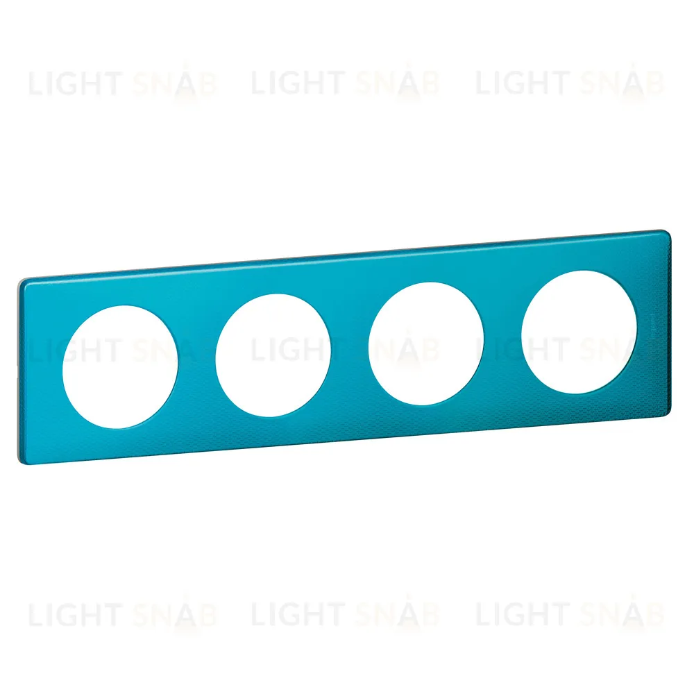 Рамка четырехместная Legrand Celiane лазурный пунктум 68774 68774