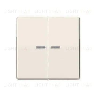 Выключатель двухклавишный с подсветкой Jung, 10А/250В 505u5+AS591-5KO5 505u5 + AS591-5KO5