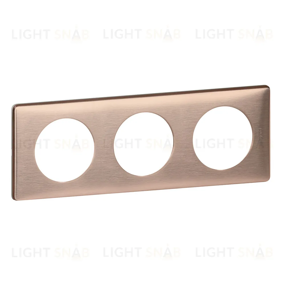 Рамка трехместная Legrand Celiane медь 68993 68993