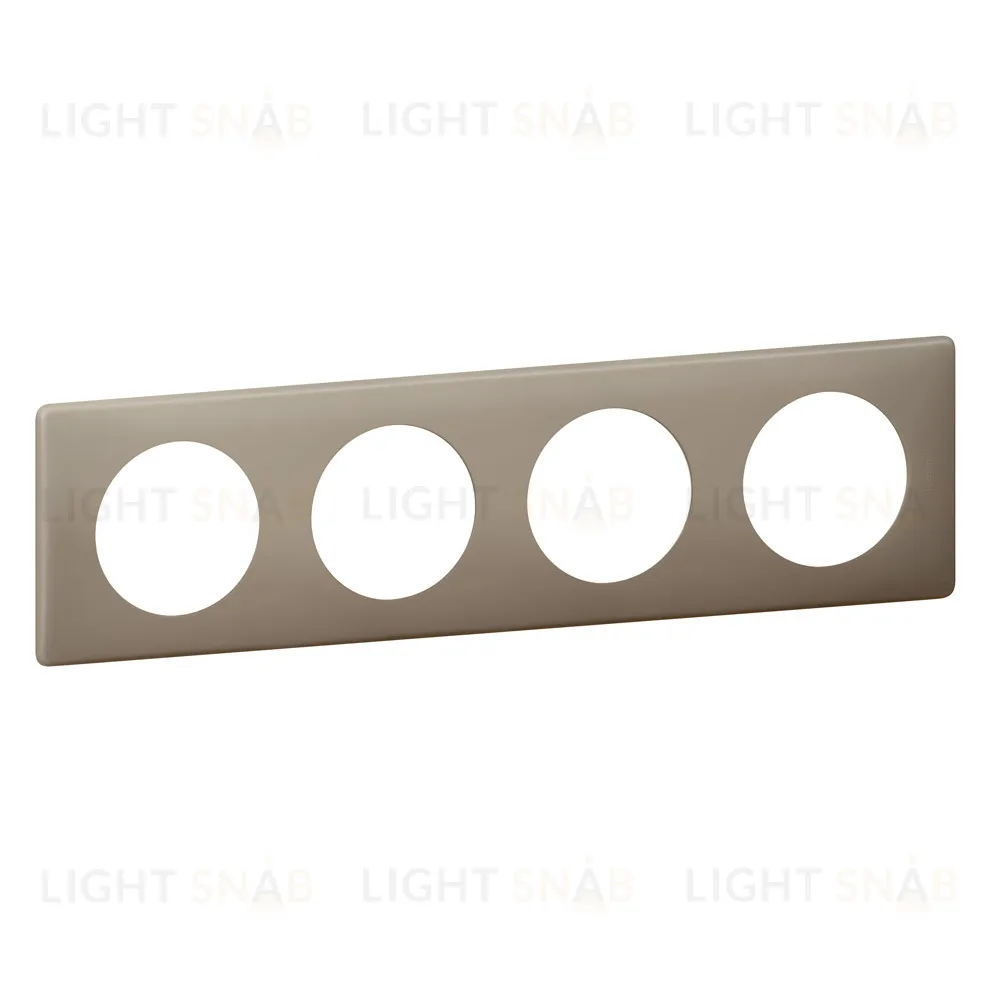 Рамка четырехместная Legrand Celiane Грей перкаль 66724 66724