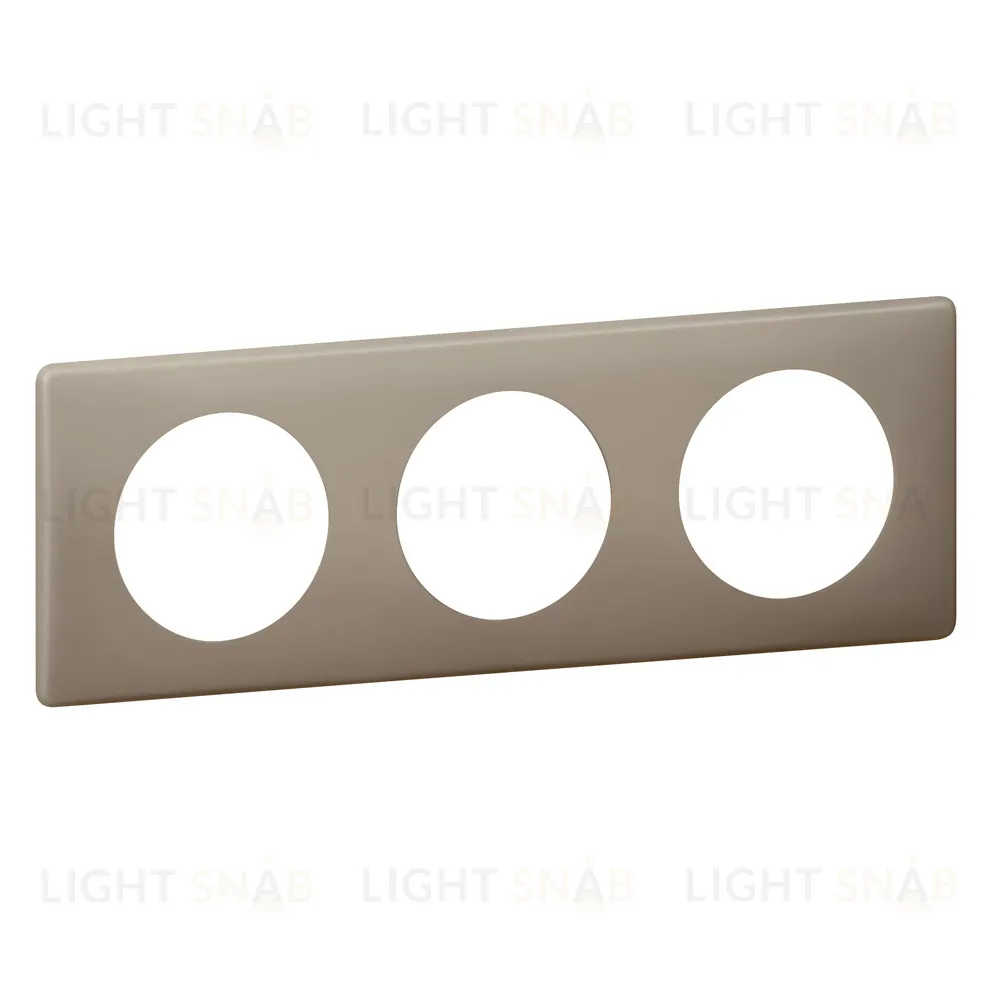 Рамка трехместная Legrand Celiane Грей перкаль 66723 66723