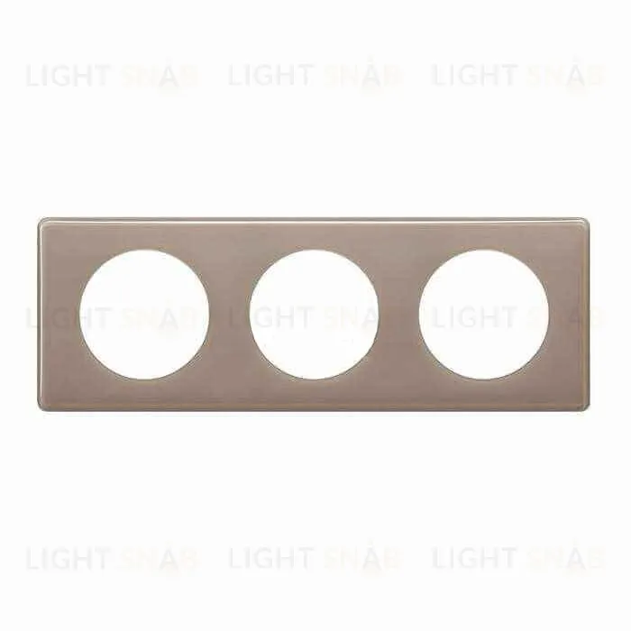 Рамка трехместная Legrand Celiane, кофейный глянец 66613 66613