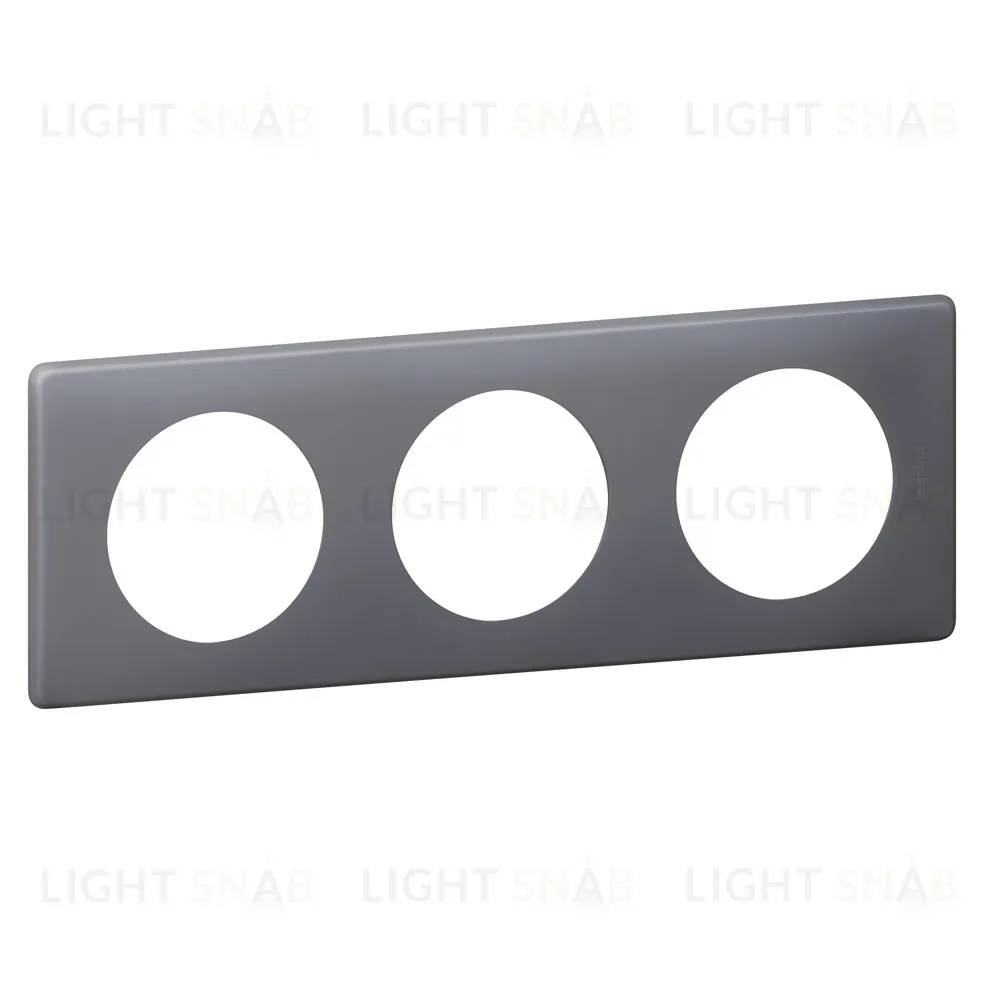 Рамка трехместная Legrand Celiane Фиолетовая перкаль 66733 66733