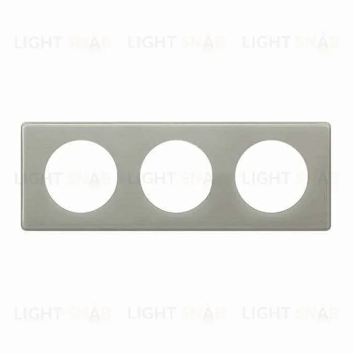 Рамка трехместная Legrand Celiane, серый глянец 66603 66603