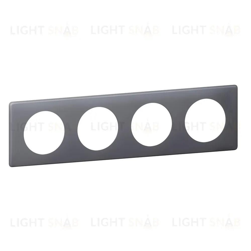 Рамка четырехместная Legrand Celiane Фиолетовая перкаль 66734 66734