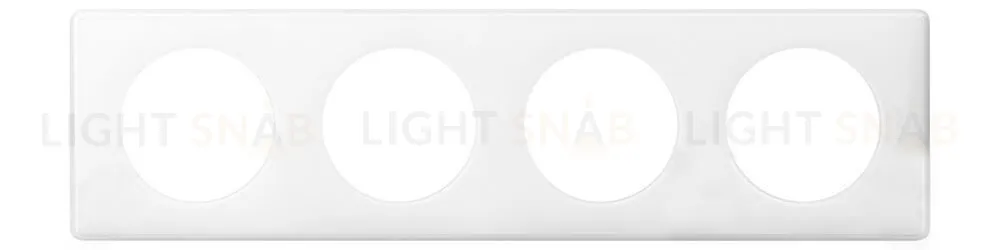 Рамка четырехместная Legrand Celiane, белый глянец 66634 66634