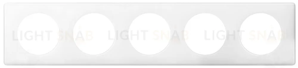 Рамка пятиместная Legrand Celiane, белый глянец 66630 66630