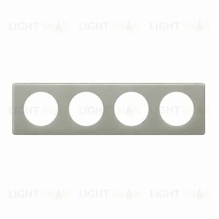 Рамка четырехместная Legrand Celiane, серый глянец 66604 66604