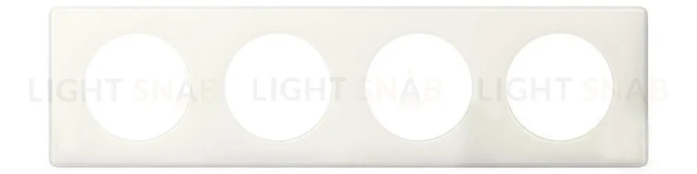 Рамка четырехместная Legrand Celiane, слоновая кость глянец 66624 66624