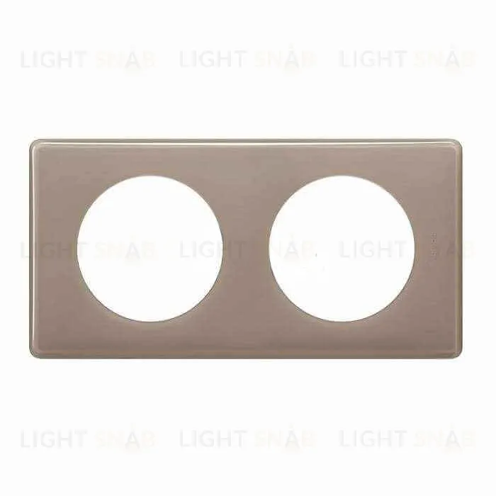 Рамка двухместная Legrand Celiane, кофейный глянец 66612 66612