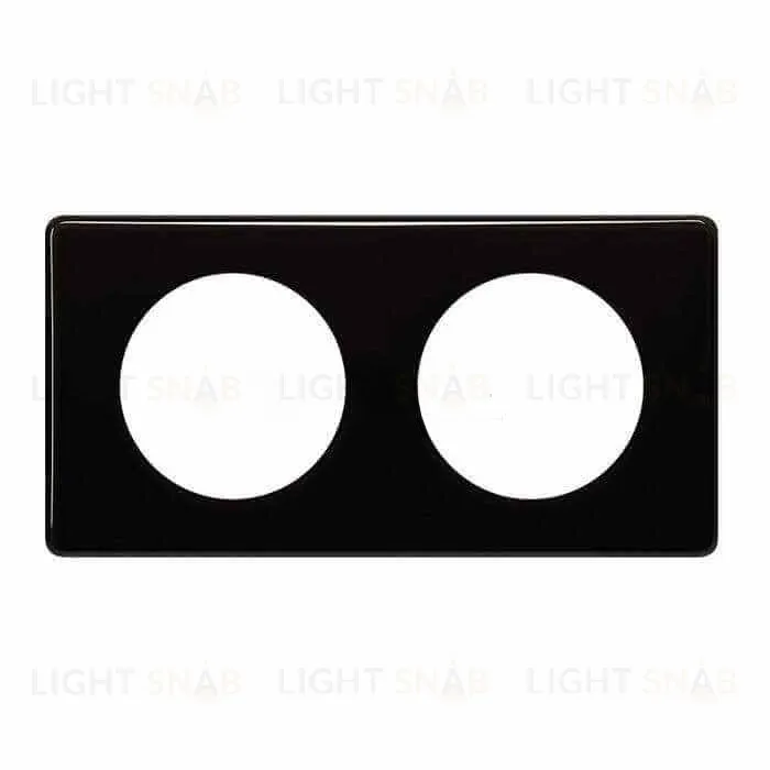 Рамка двухместная Legrand Celiane, черный глянец 66682 66682