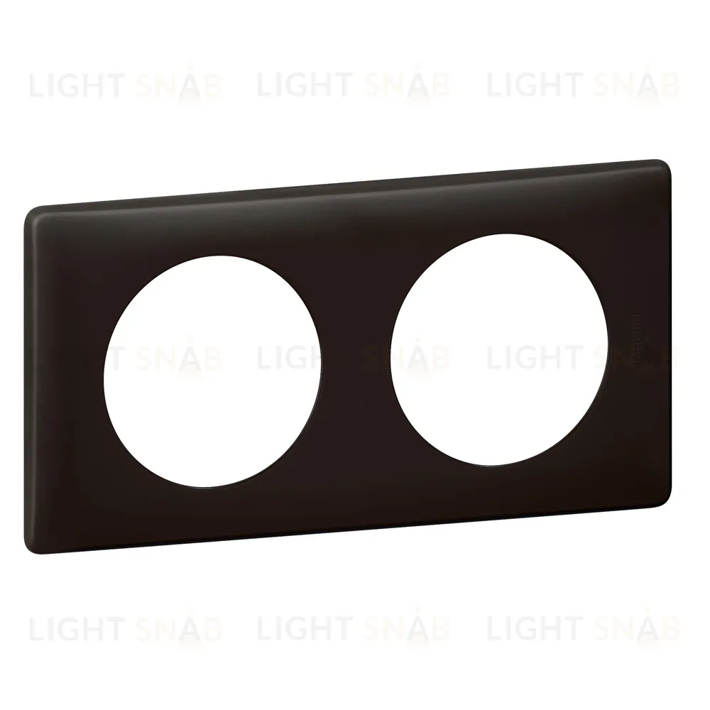 Рамка двухместная Legrand Celiane Черная перкаль 66742 66742