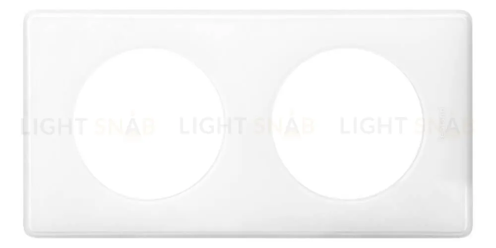 Рамка двухместная Legrand Celiane, белый глянец 66632 66632