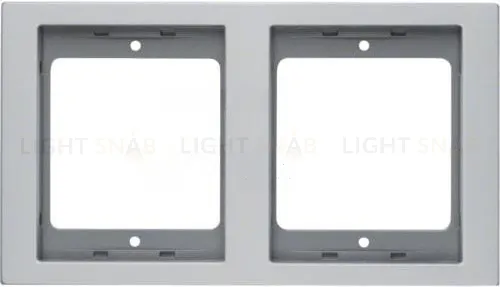 Рамка двухместная вертикальная Berker K.5 алюминий 13237003 13237003