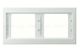 Рамка двойная для горизонтального монтажа Berker K.1, белый глянцевый 13637009 13637009