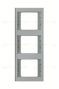 Рамка тройная для вертикального монтажа Berker K.5 нержавеющая сталь 13337004 13337004