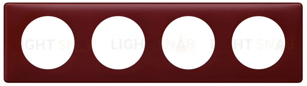 Рамка четырехместная Legrand Celiane, перкаль бордо 66754 66754