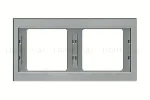 Рамка двойная для горизонтального монтажа Berker K.5 нержавеющая сталь 13637004 13637004