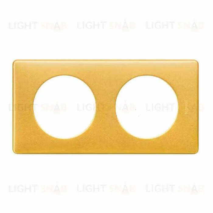 Рамка двухместная Legrand Celiane, латунь 68792 68792