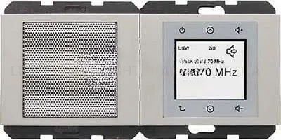 Радио Berker Touch c динамиком, нержавеющая сталь 28807004 28807004